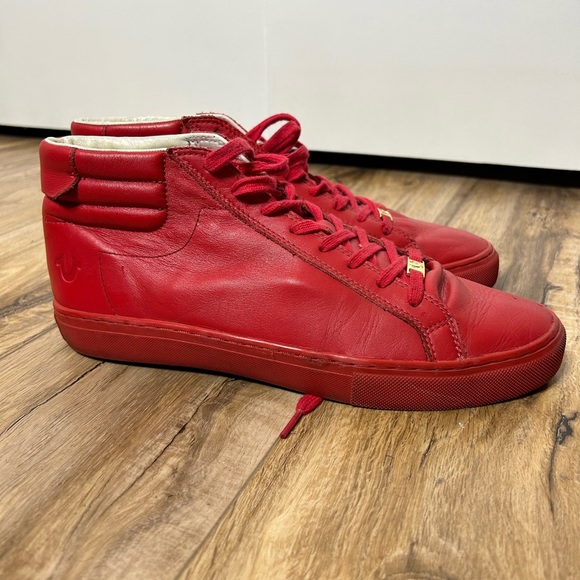 True Religion Men’s Red Leather Shoes RRP - Picture 5 of 6